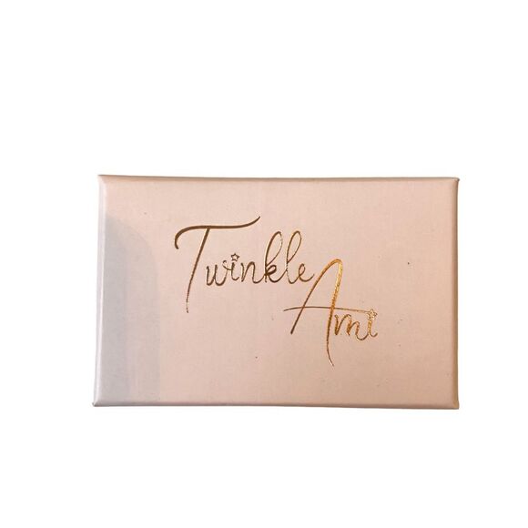 Etsy Handmade Twinkle Ami Silver Blue Stoned March Engraved Birth Month Necklace - Picture 2 of 2